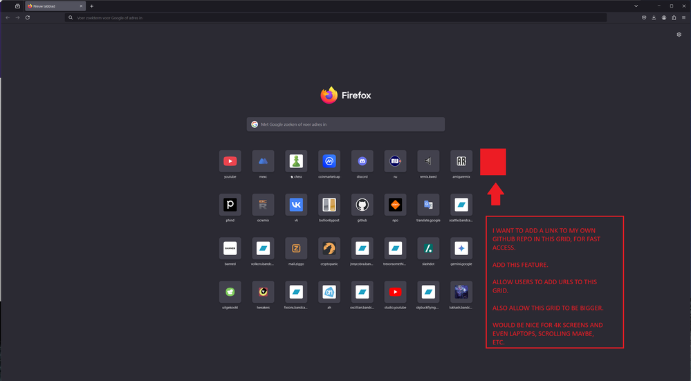 OwnURLLinkOnFireFoxStartUpGrid.png